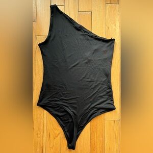 NWOT Abercrombie & Fitch | One Shoulder Body Suit Black Soft Collection Large